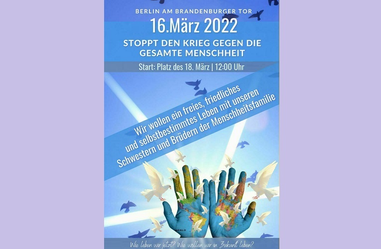 Für den #Weltfrieden BERLIN 16.03.2022