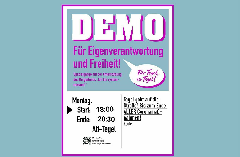 Demo Berlin 30.05.22 / Tegel